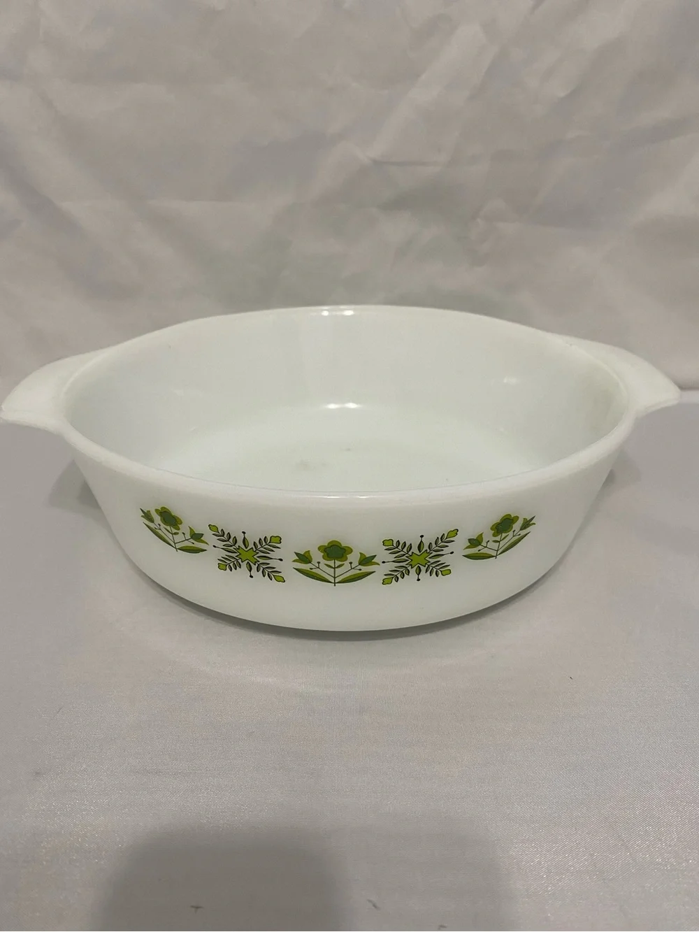 Fire King Anchor Hocking MEADOW GREEN Casserole Dish